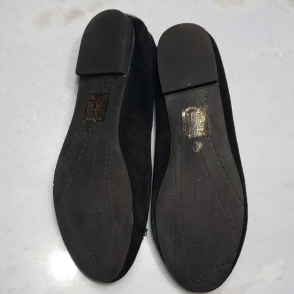 Dolce Vita Tassel Suede Slip-On Loafer Flat Shoe Black Size 6.5 - Picture 5 of 5